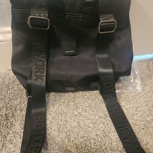 Botkier Black Minimalist Backpack with Adjustable Straps